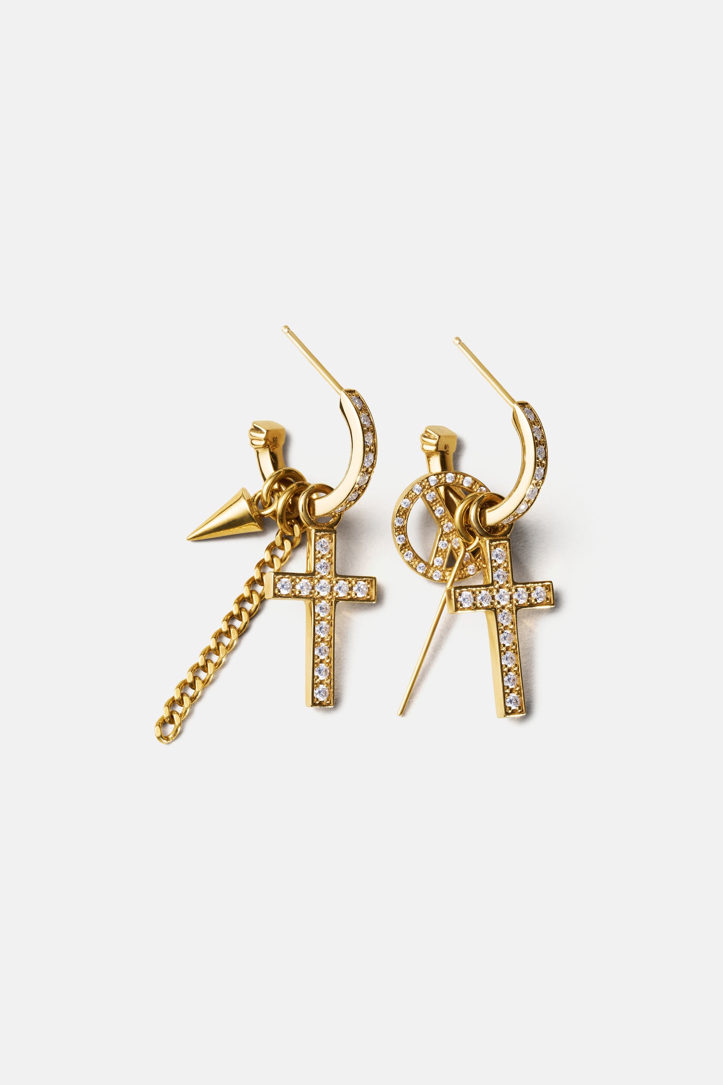 CROSS SET EARRINGS