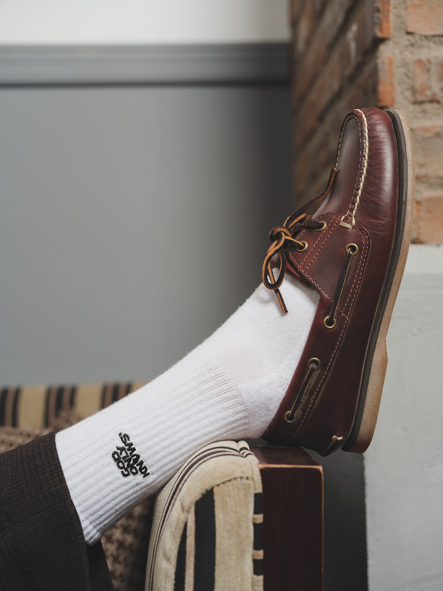 SIGNATURE LOGO RIB SOCKS