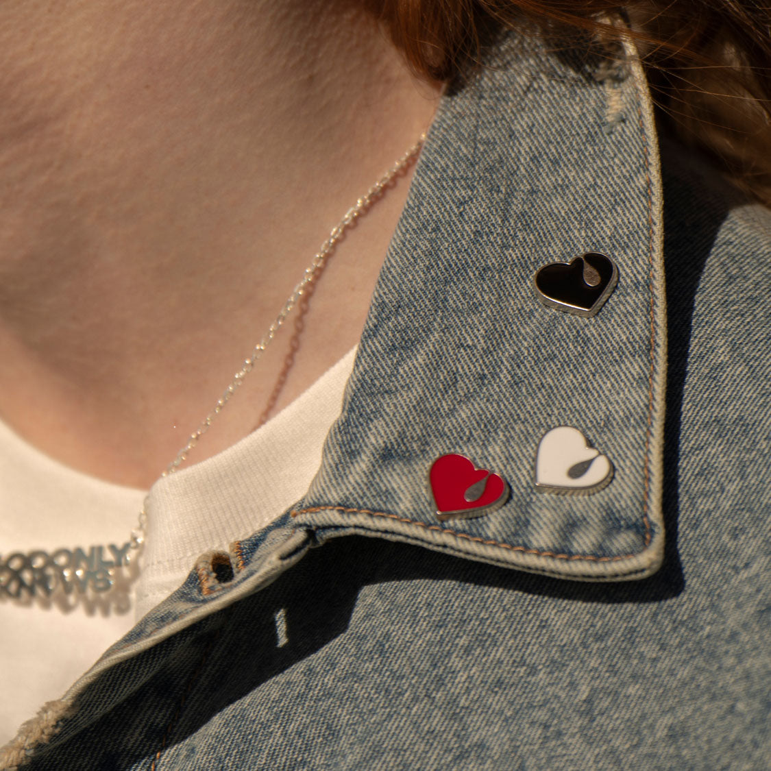 HEART PIN BADGE SET