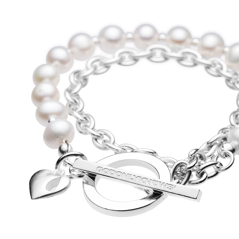 PEARL HEART BRACELET