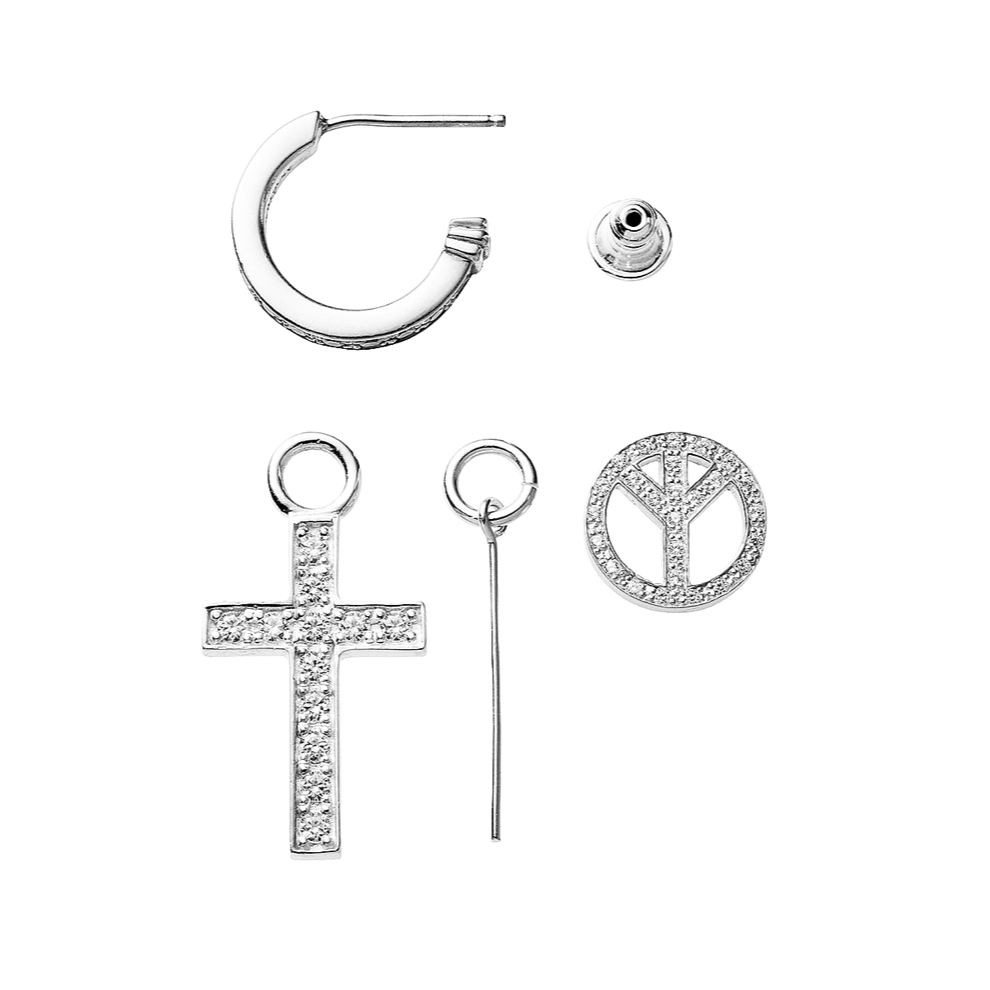 CROSS SET EARRINGS
