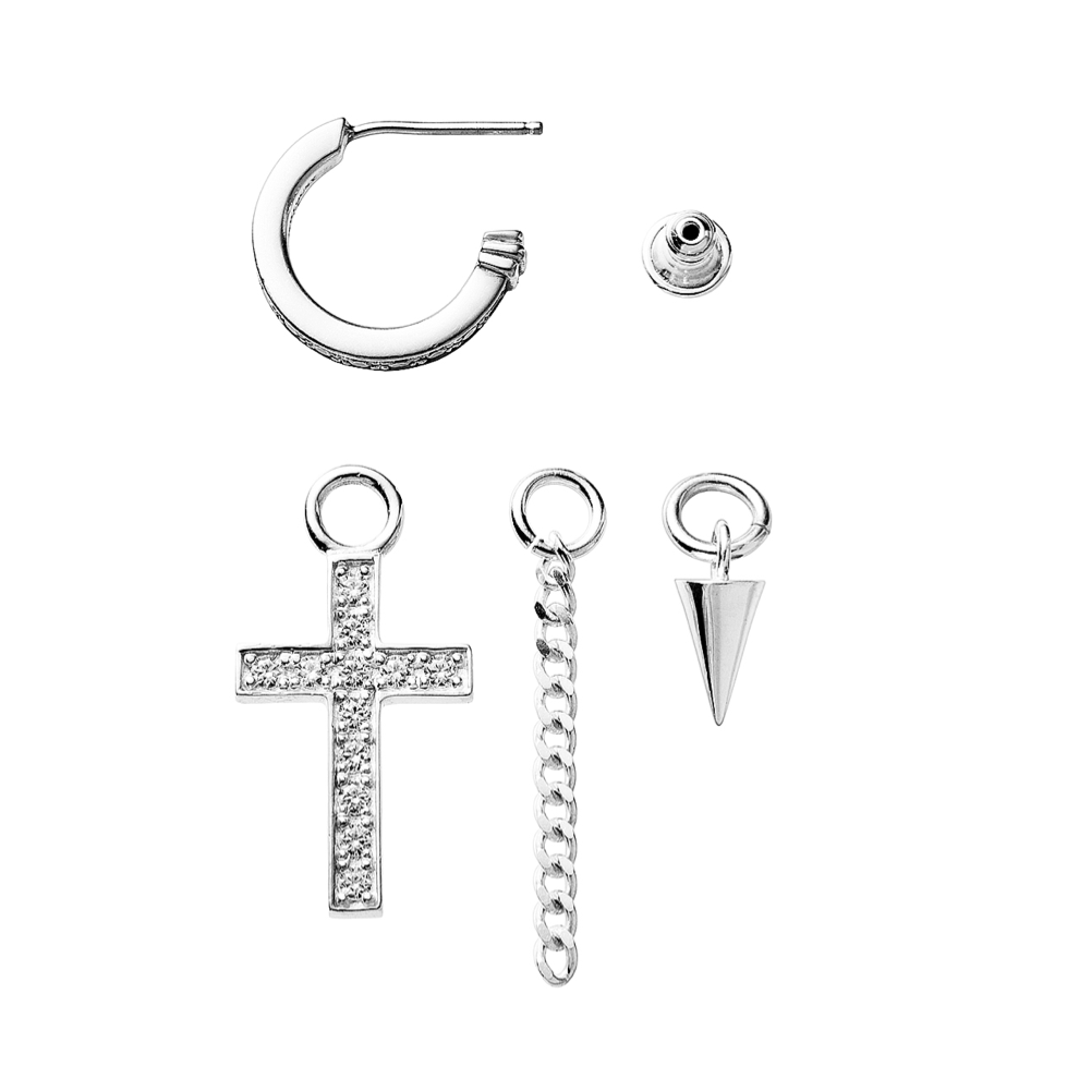 CROSS SET EARRINGS