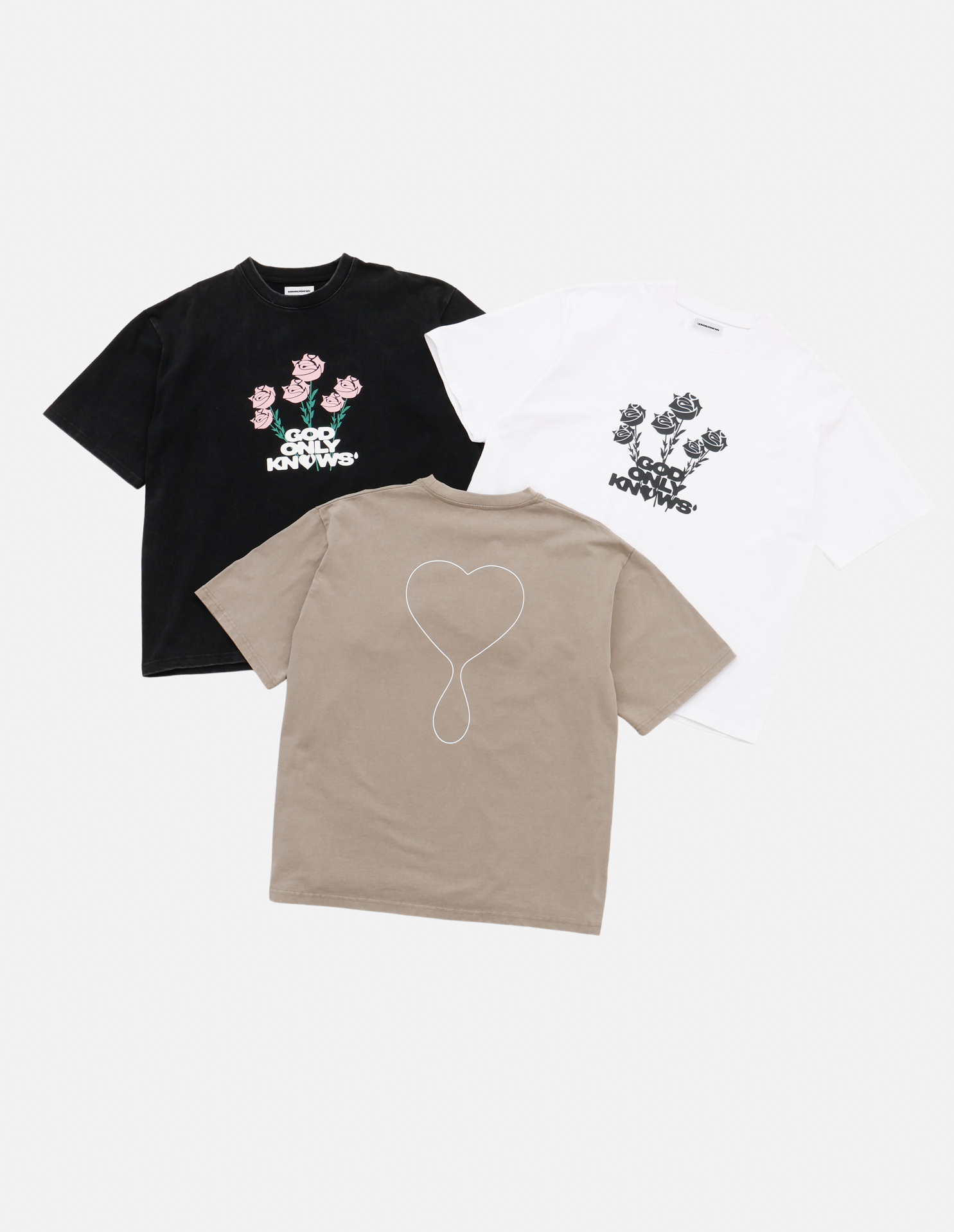 PIGMENT ROSE TEE – GOD ONLY KNOWS