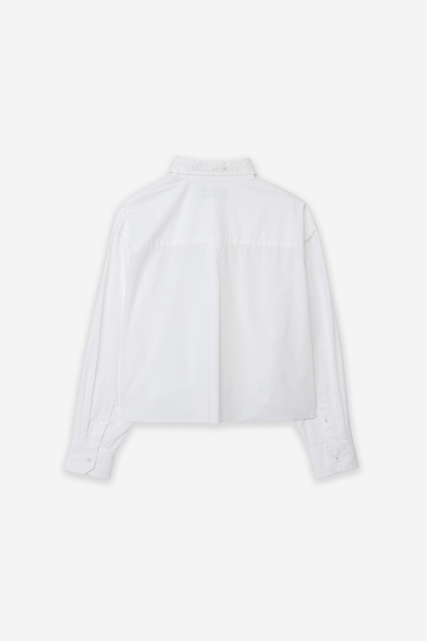 CROPPED PLAIN SHIRT