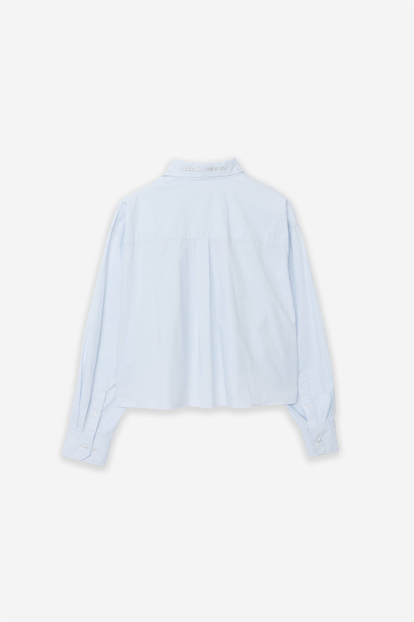 CROPPED PLAIN SHIRT