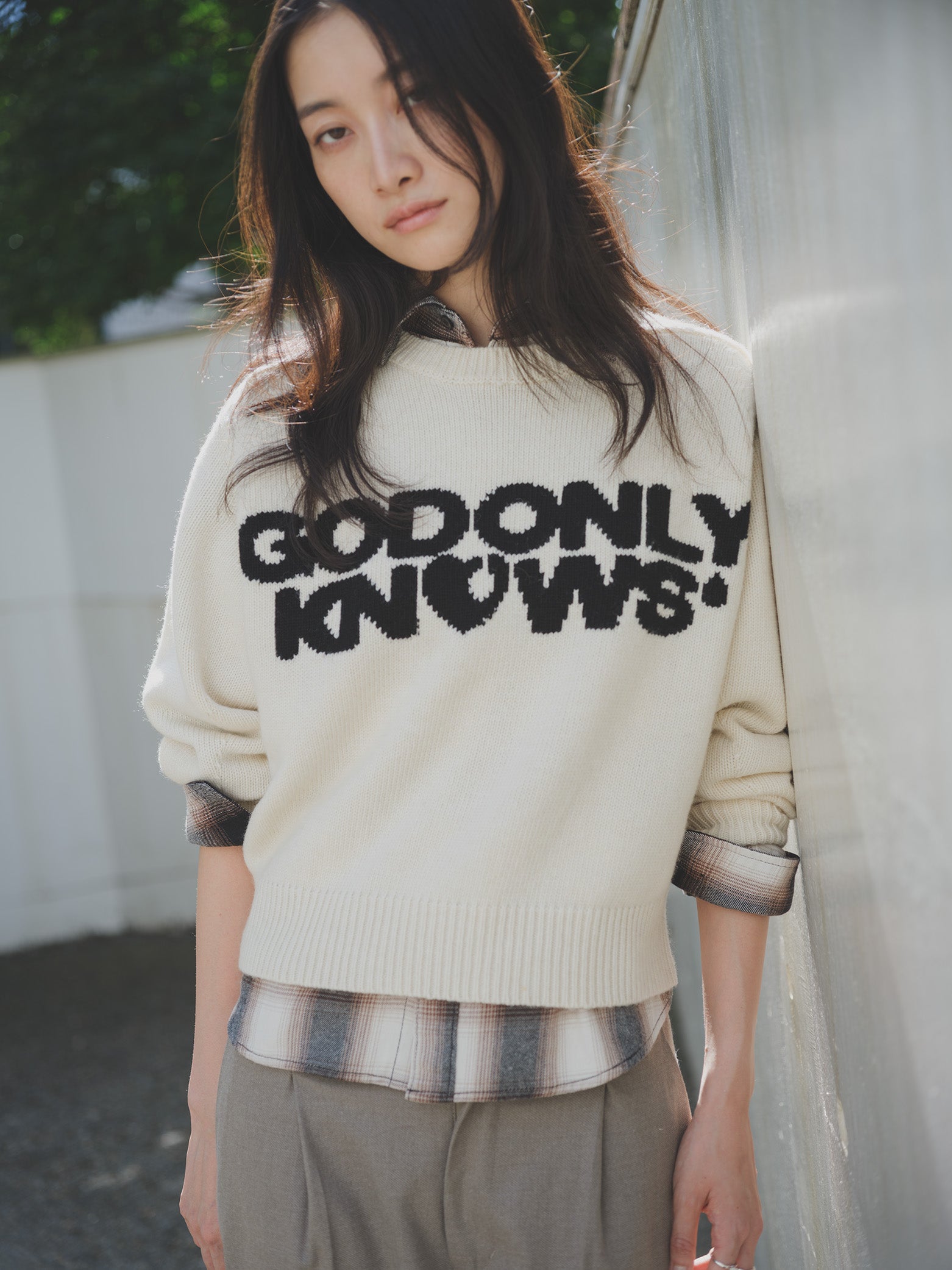 LOGO CREW NECK KNIT – GOD ONLY KNOWS