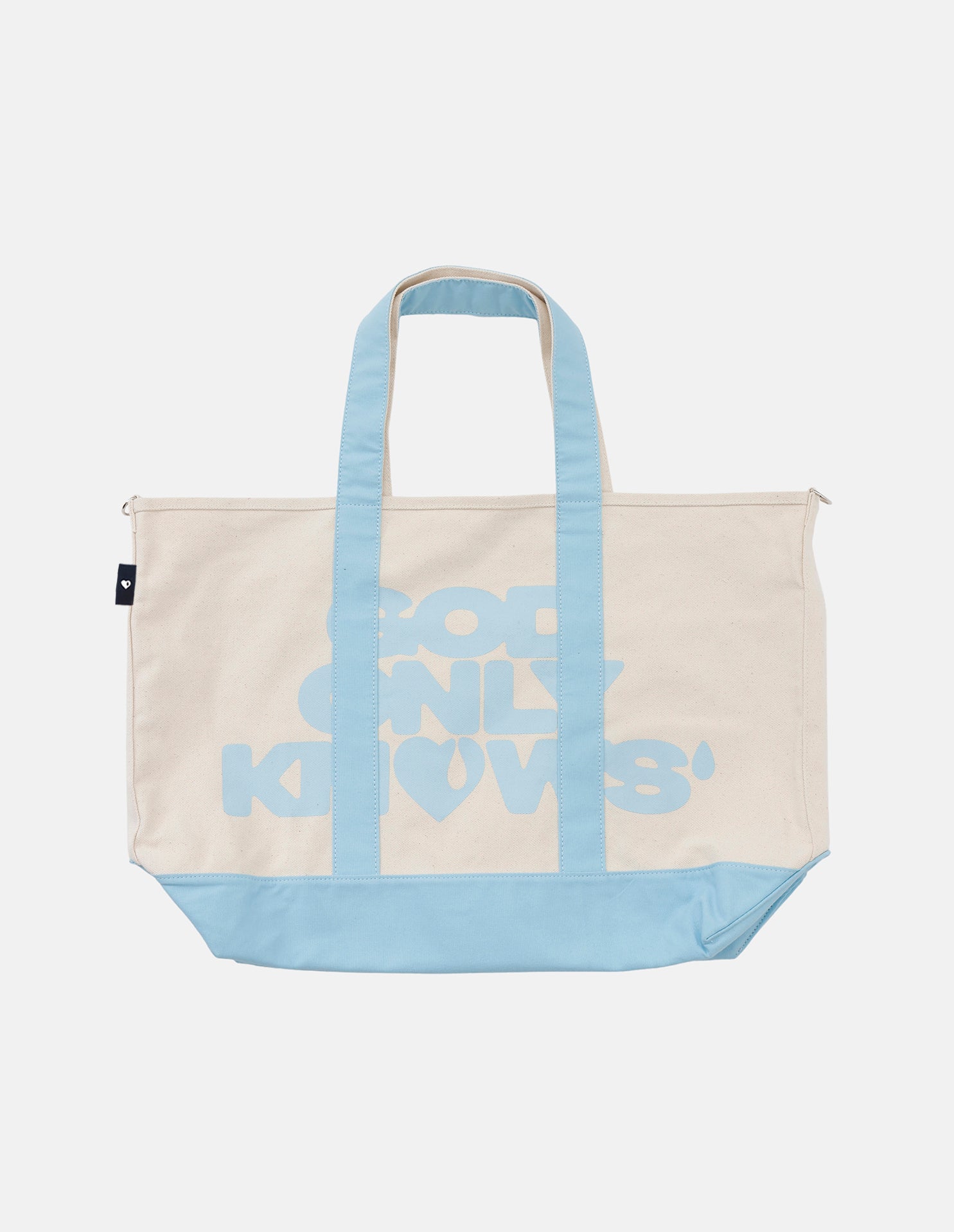 OVERSIZED SHOULDER TOTE BAG – GOD ONLY KNOWS