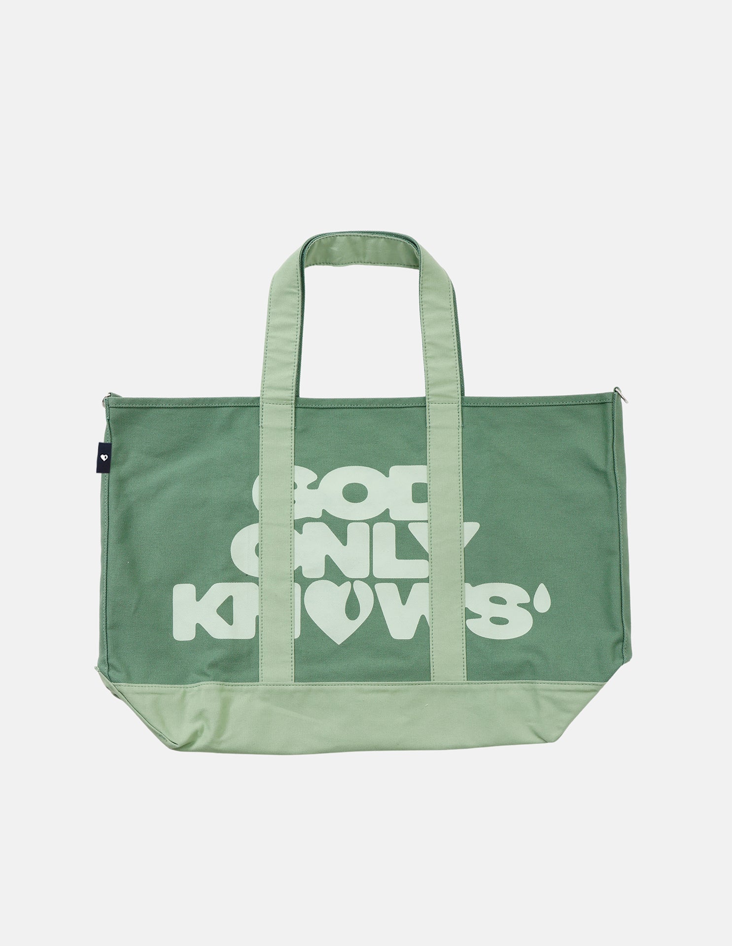 OVERSIZED SHOULDER TOTE BAG – GOD ONLY KNOWS