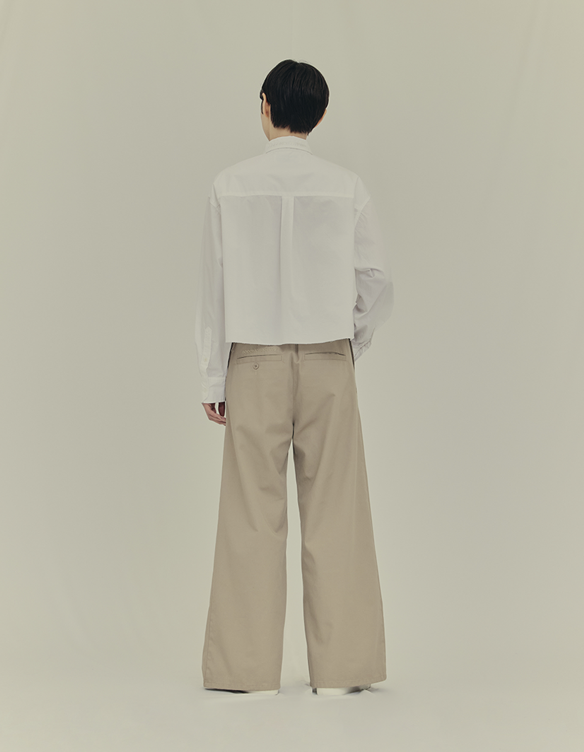 CROPPED PLAIN SHIRT