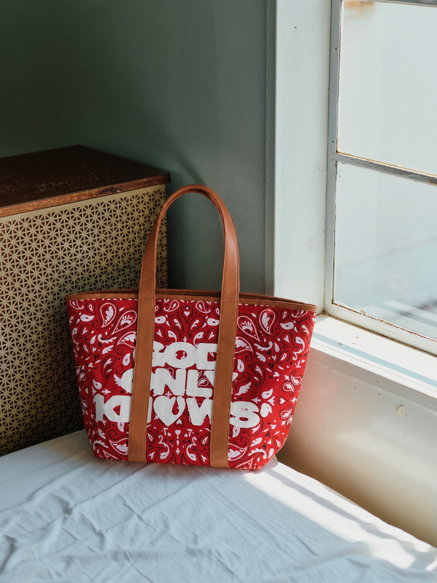 BANDANA TOTE BAG – GOD ONLY KNOWS