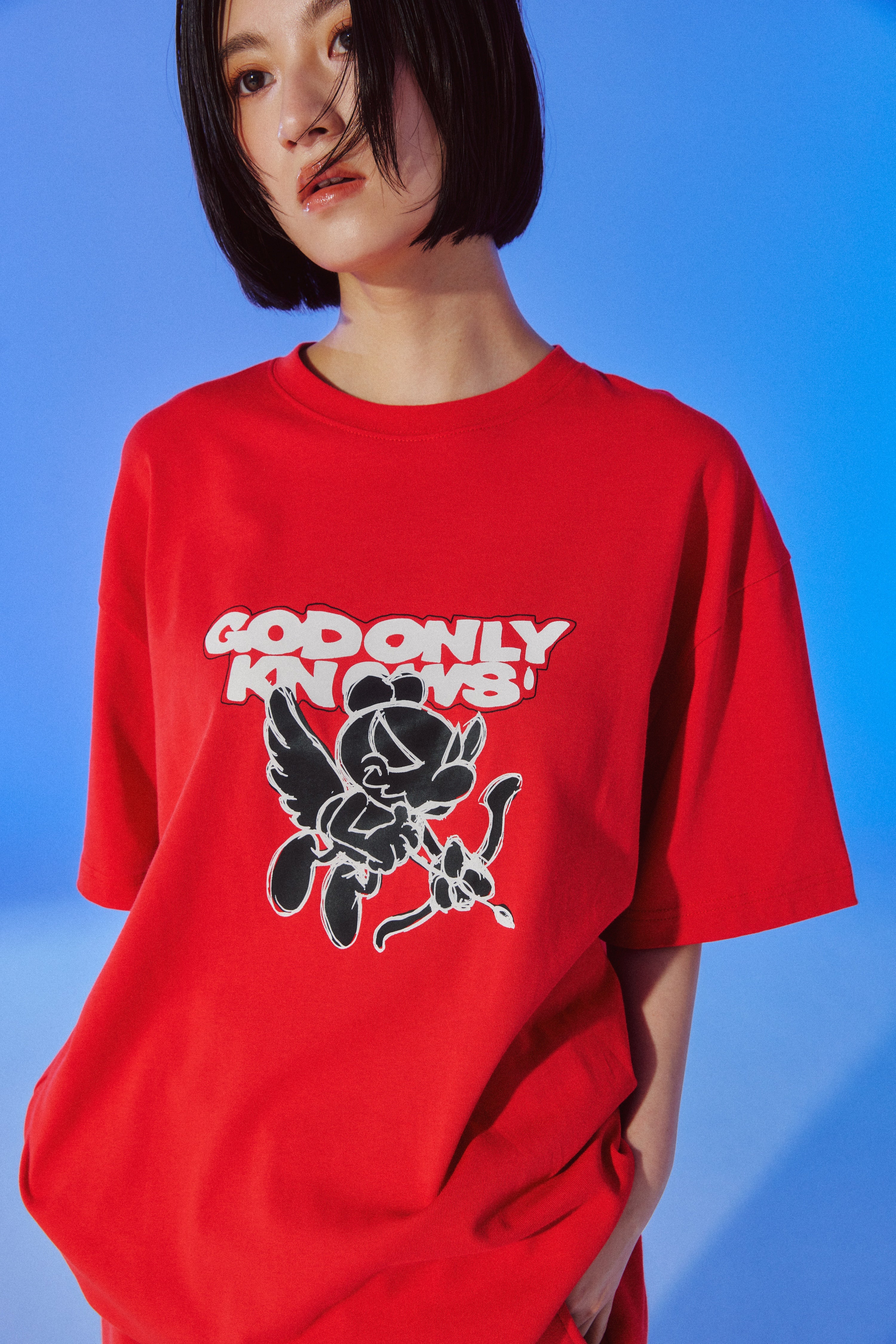 GOK × パーキングデリバリーコラボ 【Tシャツ】 GOK×CPD TEE – GOD ONLY KNOWS