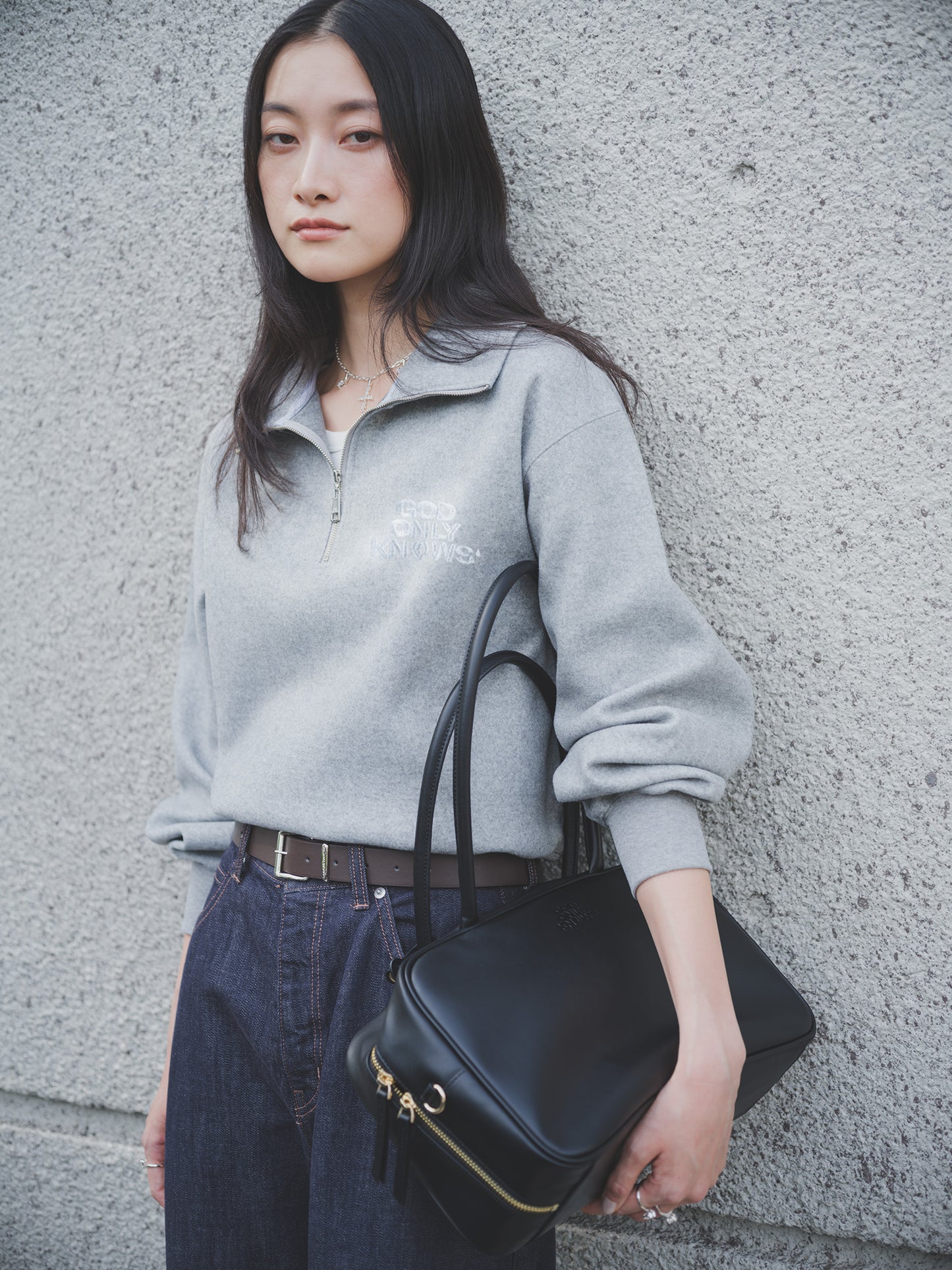 WOOLLY HALF ZIP TOPS