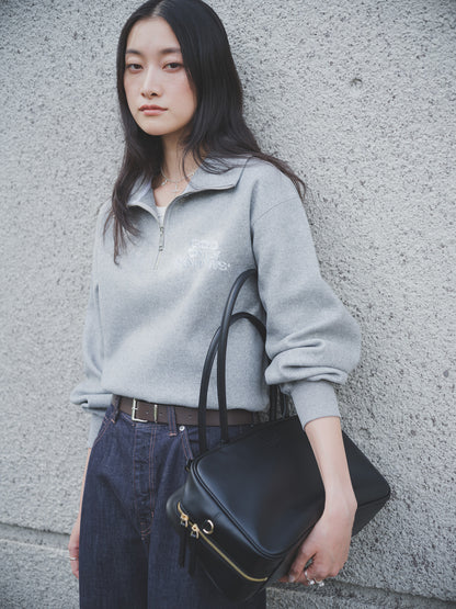 WOOLLY HALF ZIP TOPS