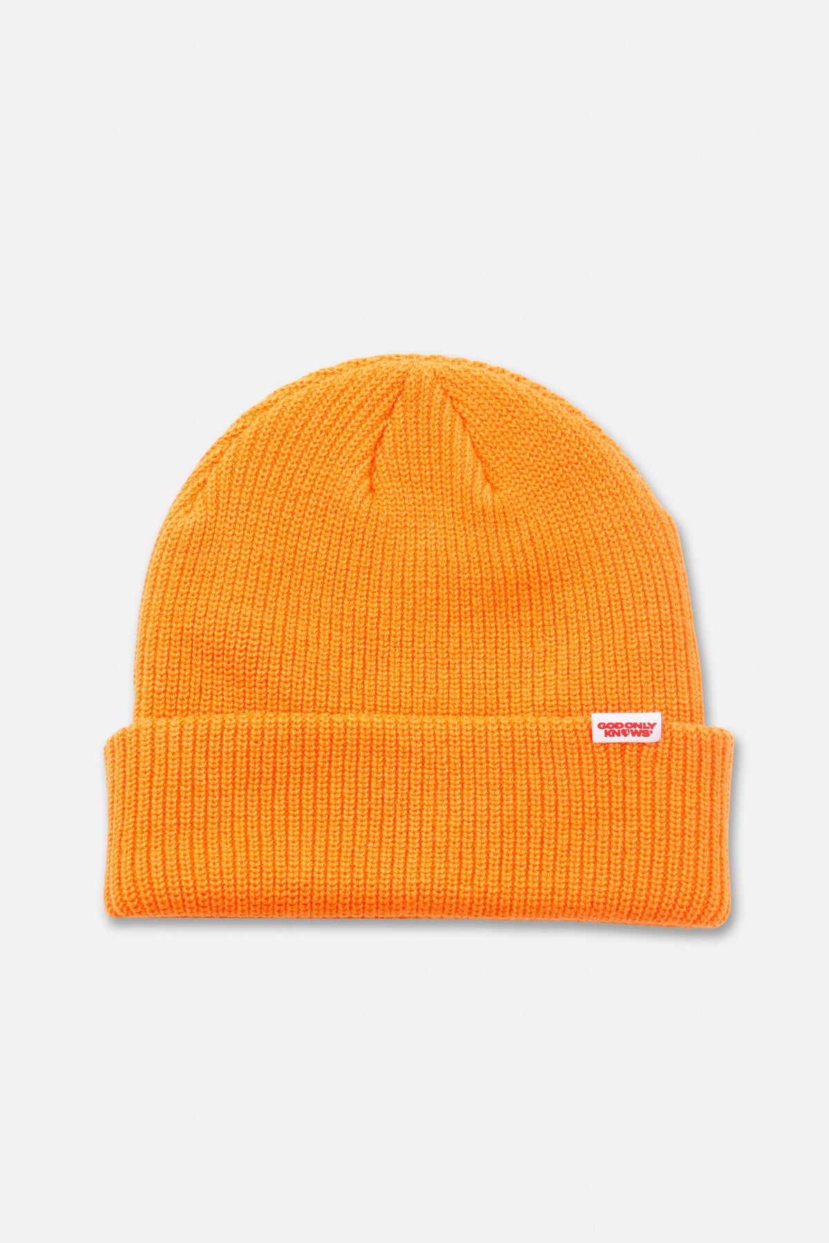 RIB KNIT BEANIE – GOD ONLY KNOWS