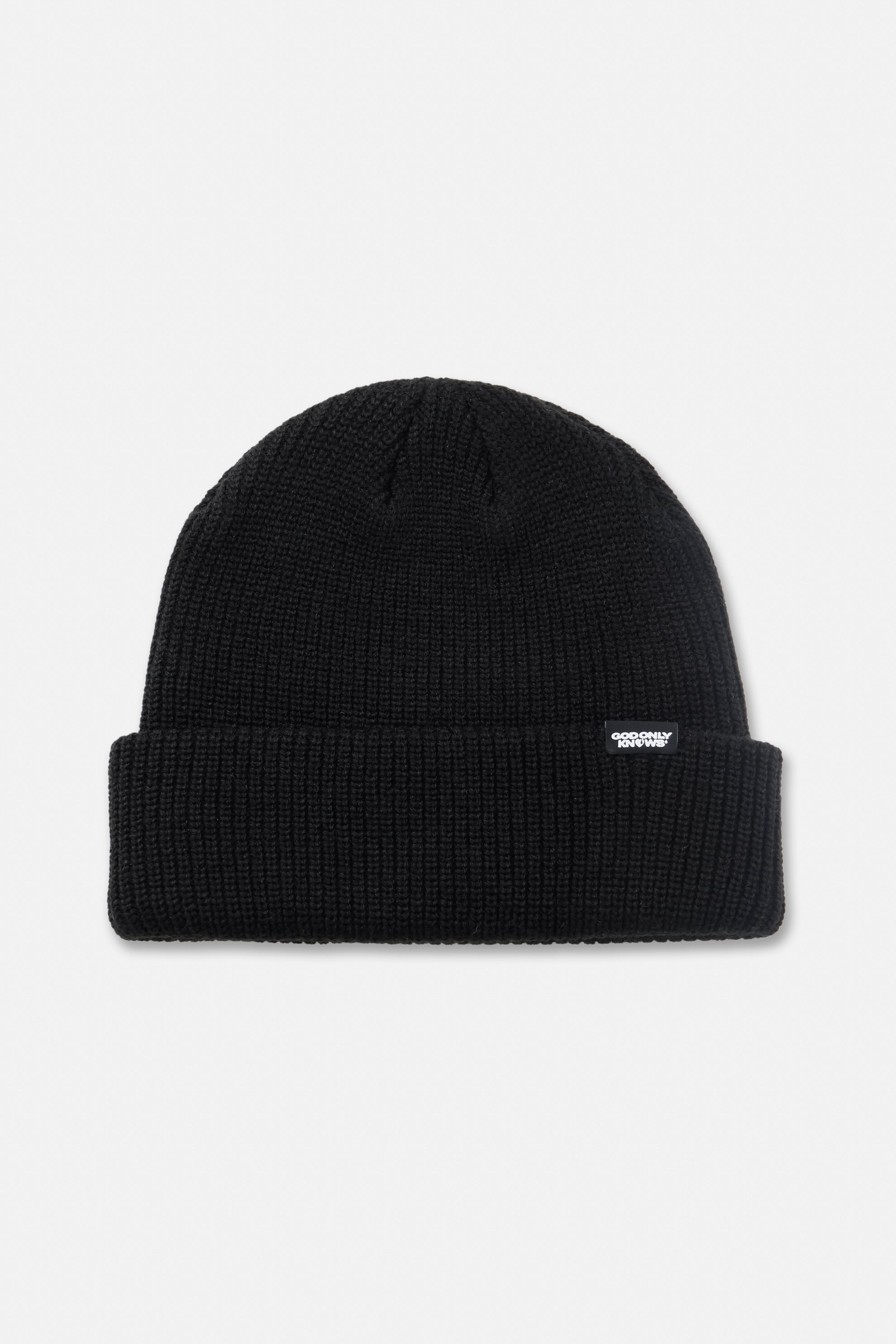 RIB KNIT BEANIE – GOD ONLY KNOWS