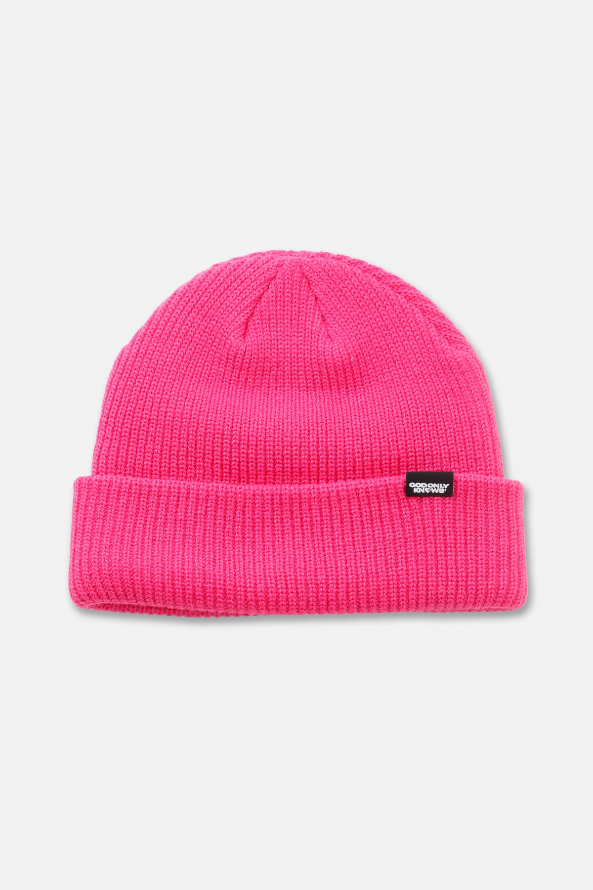 RIB KNIT BEANIE – GOD ONLY KNOWS