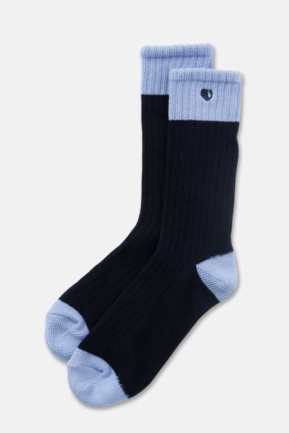 COLOR BLOCK HEART SOCKS