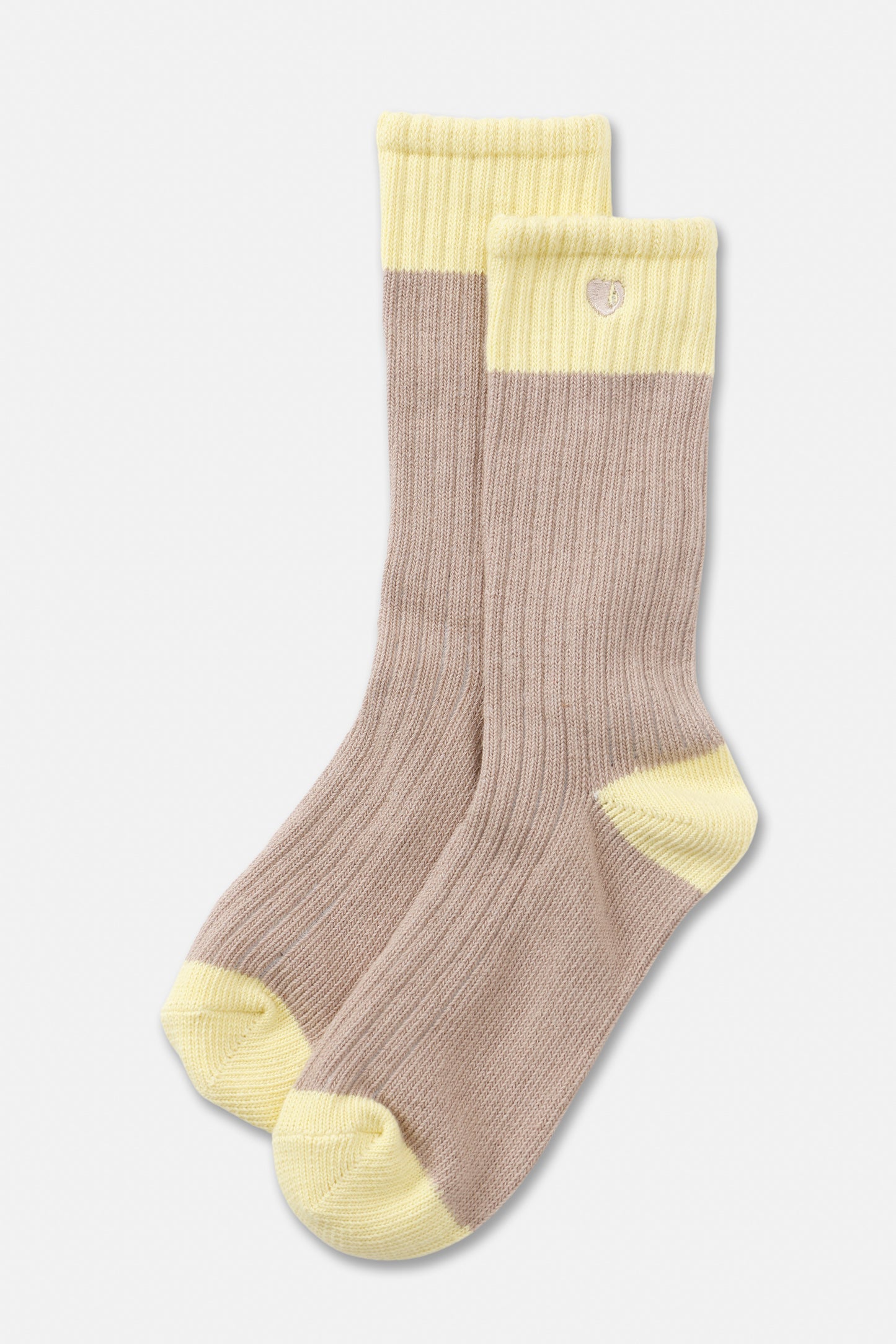 COLOR BLOCK HEART SOCKS