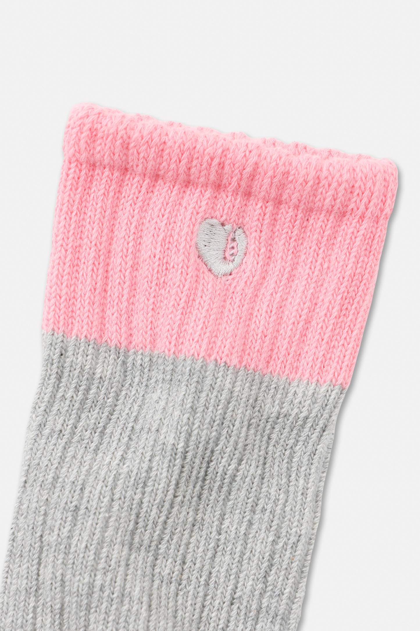 COLOR BLOCK HEART SOCKS