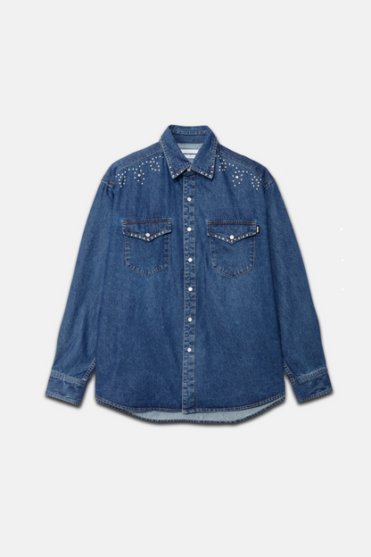 STUDS WESTERN DENIM SHIRT