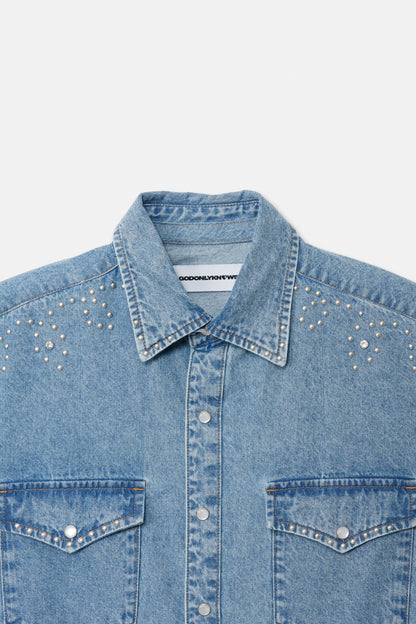 STUDS WESTERN DENIM SHIRT