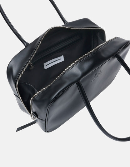 FAKE LEATHER HANDLE BAG