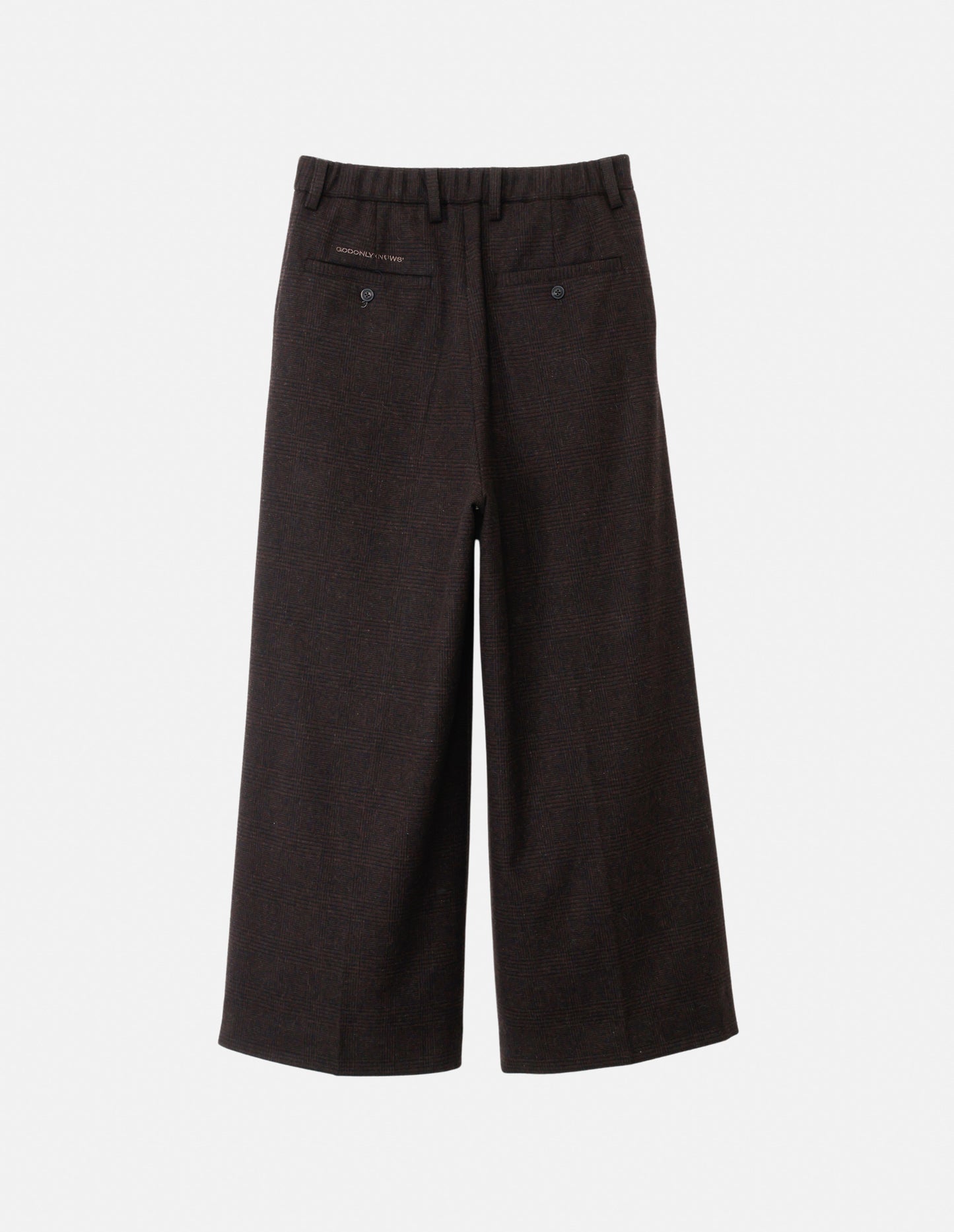 WOOL WIDE TUCK SLACKS