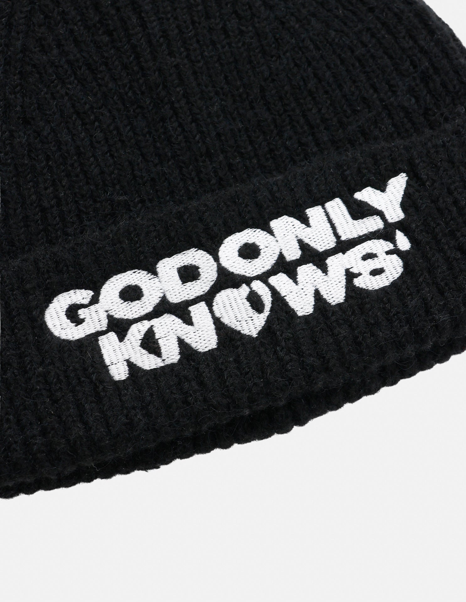 LOGO RIB BEANIE – GOD ONLY KNOWS