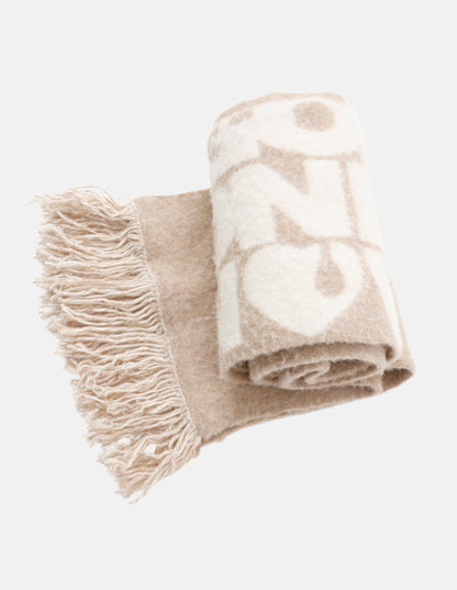 SIGNATURE LOGO WOOL SCARF