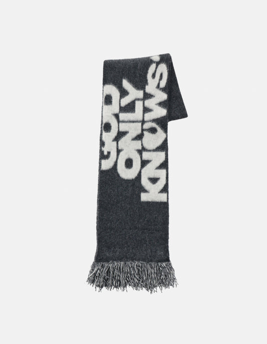 SIGNATURE LOGO WOOL SCARF