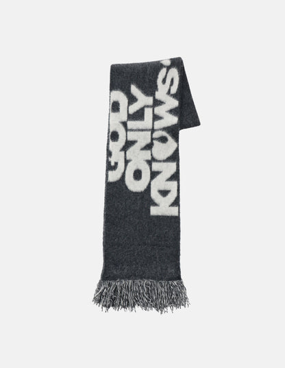 SIGNATURE LOGO WOOL SCARF