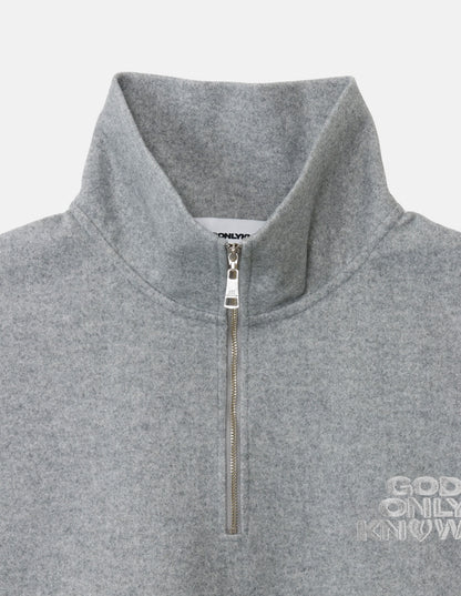 WOOLLY HALF ZIP TOPS