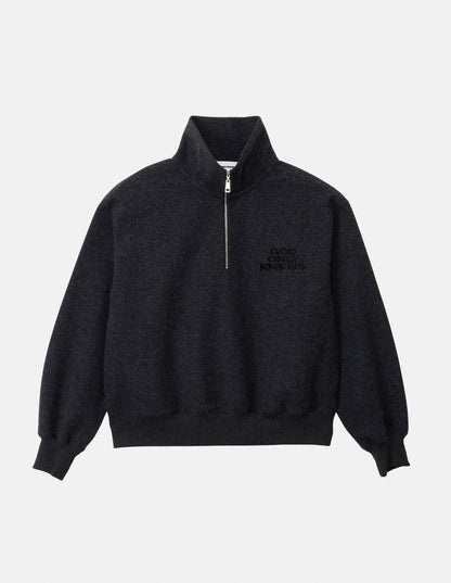WOOLLY HALF ZIP TOPS