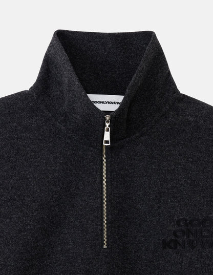 WOOLLY HALF ZIP TOPS