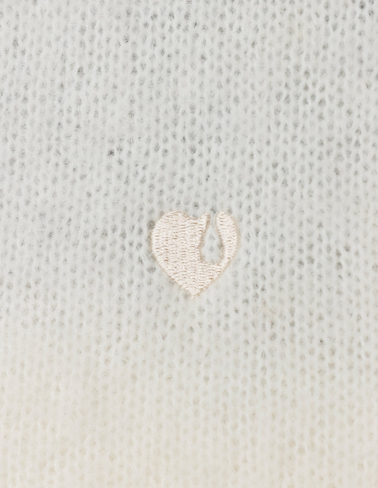 BACK LOGO MOHAIR CARDIGAN