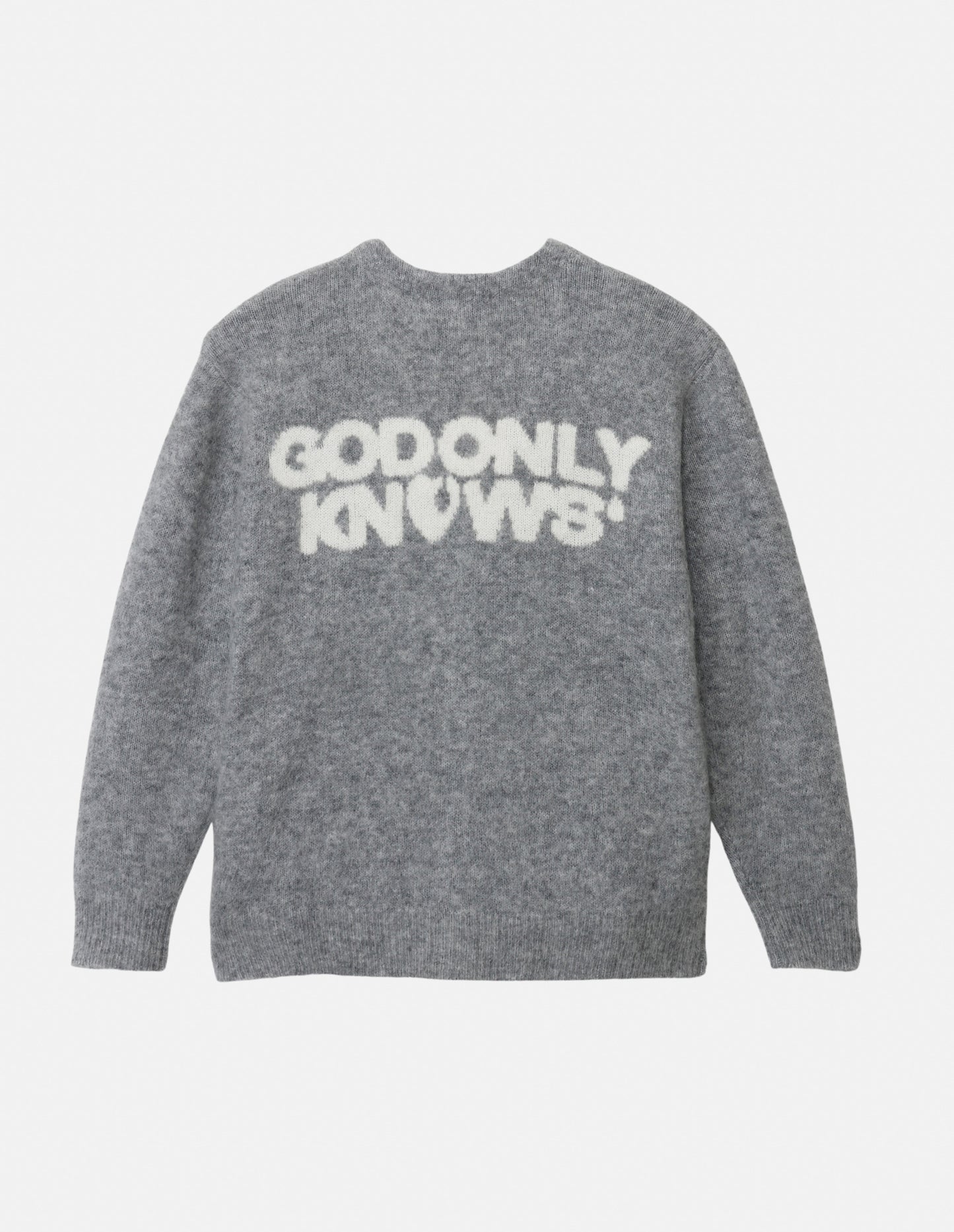 BACK LOGO MOHAIR CARDIGAN