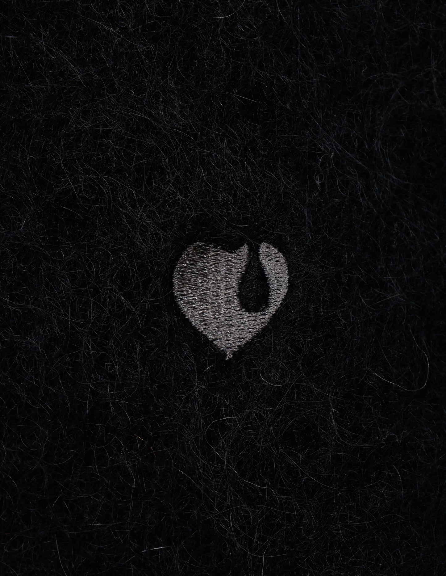 BACK LOGO MOHAIR CARDIGAN