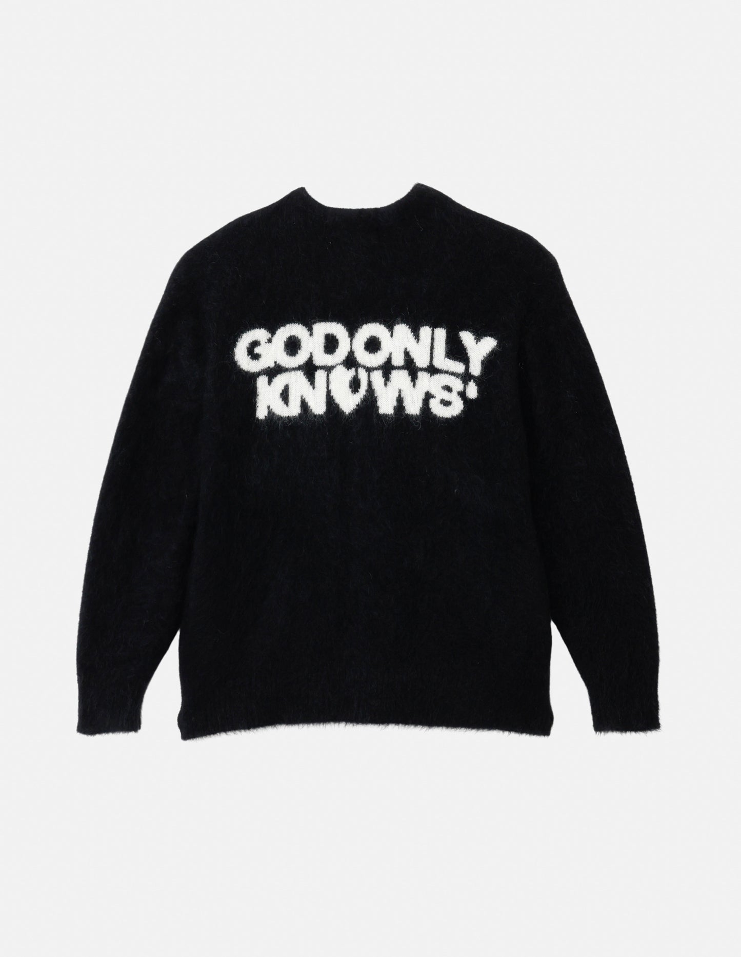 BACK LOGO MOHAIR CARDIGAN