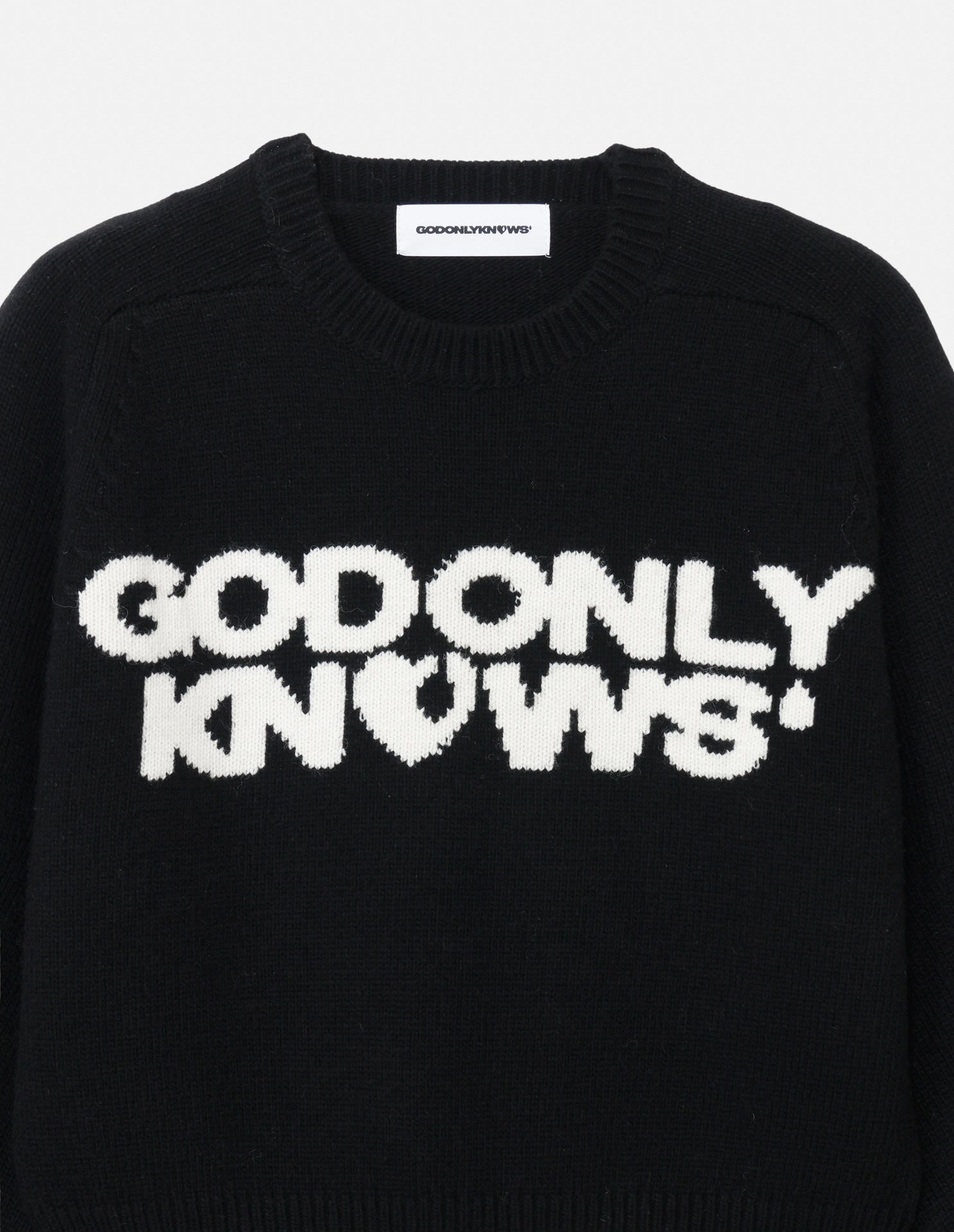 LOGO CREW NECK KNIT – GOD ONLY KNOWS