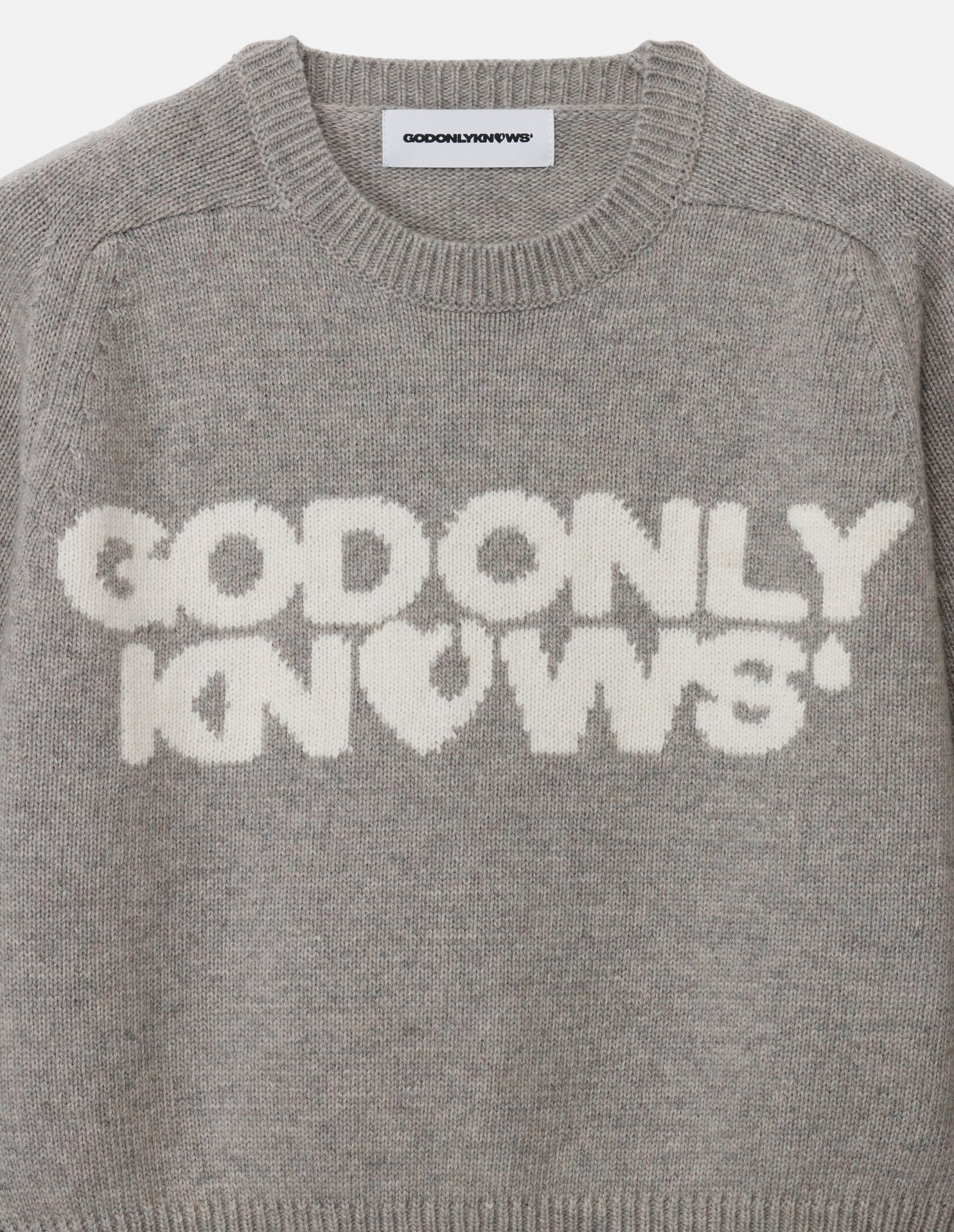 LOGO CREW NECK KNIT – GOD ONLY KNOWS