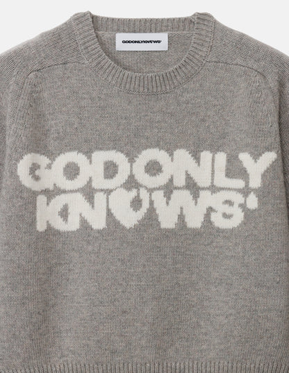 LOGO CREW NECK KNIT