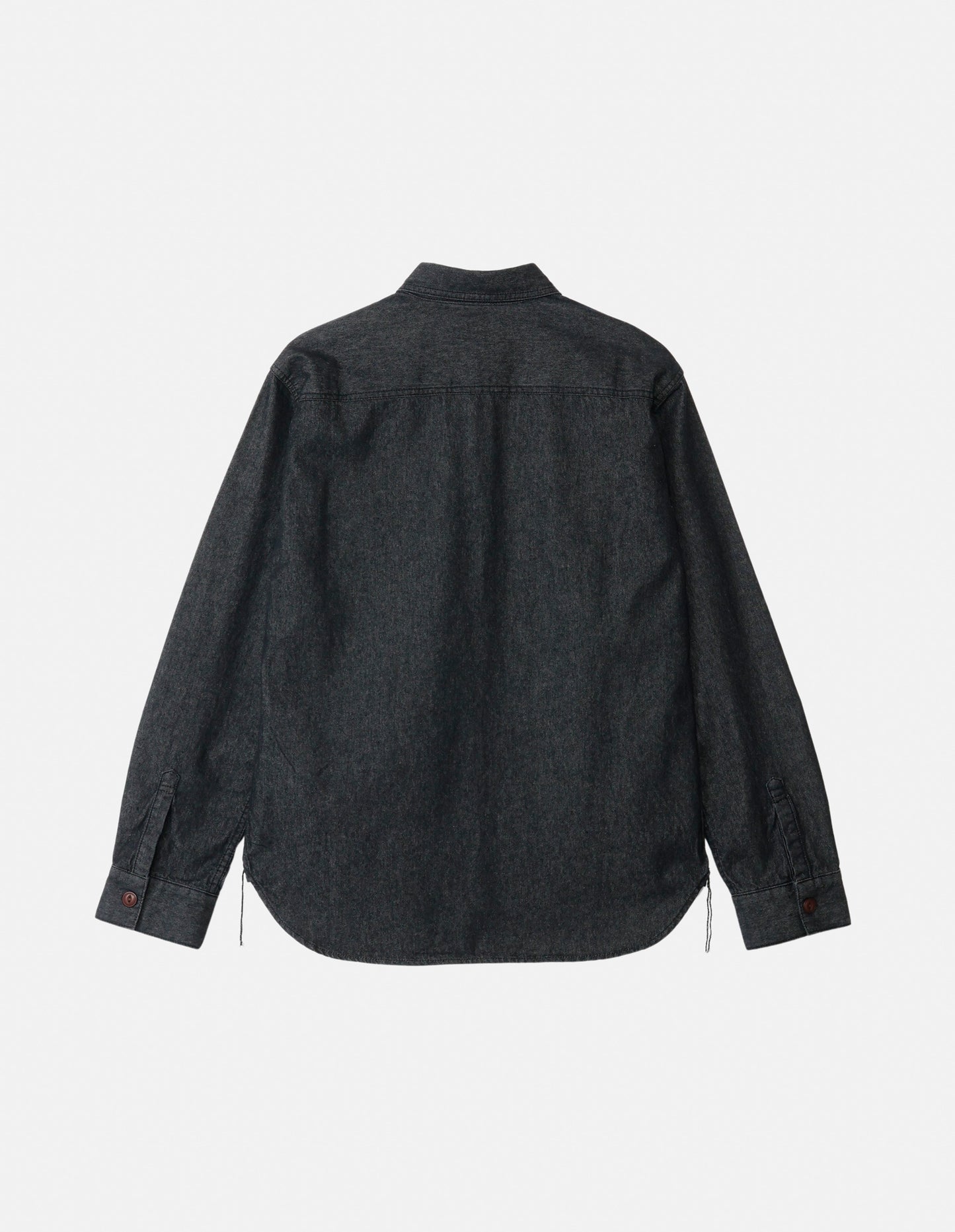 TEAR HEART PRINT DENIM SHIRT