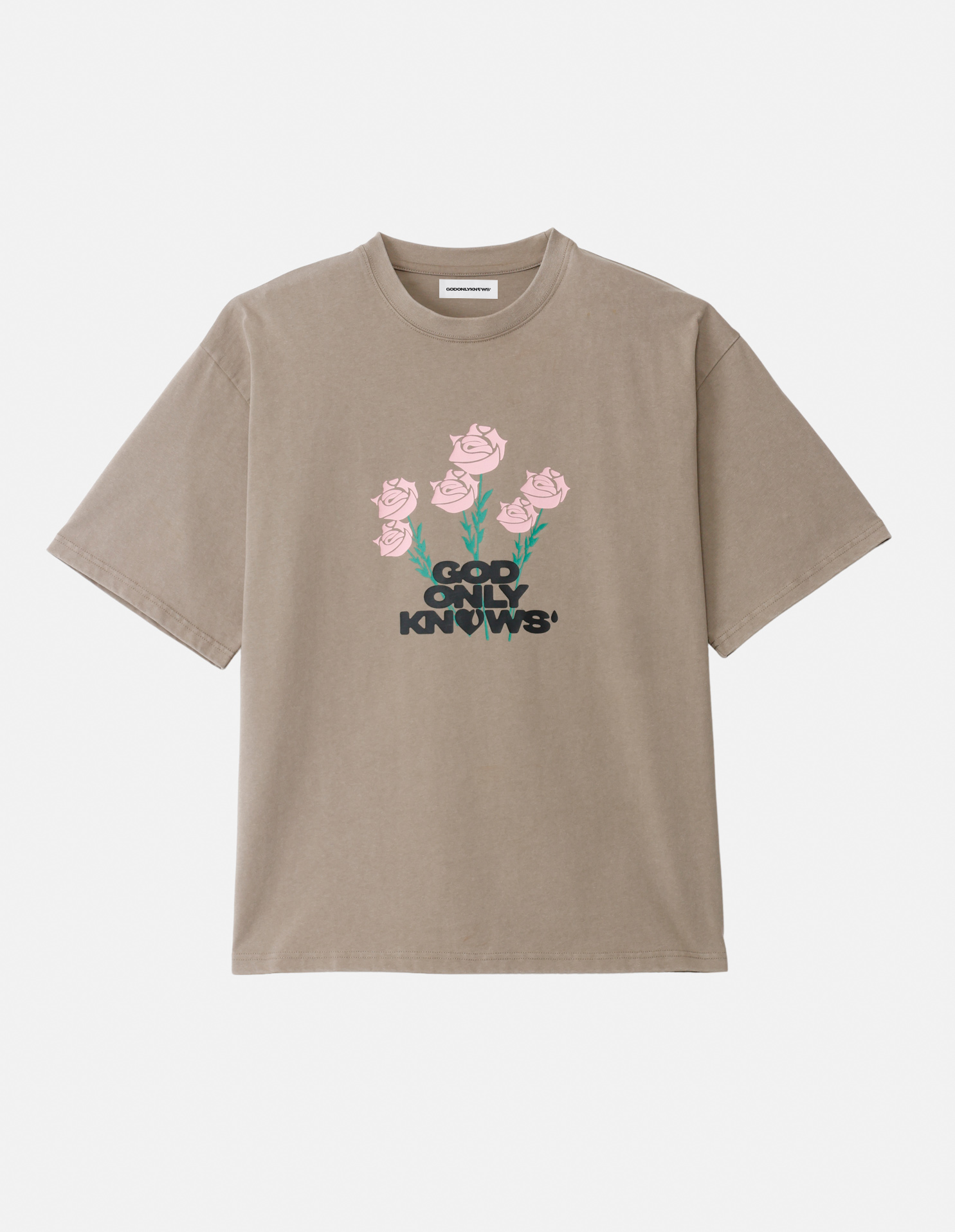 PIGMENT ROSE TEE – GOD ONLY KNOWS