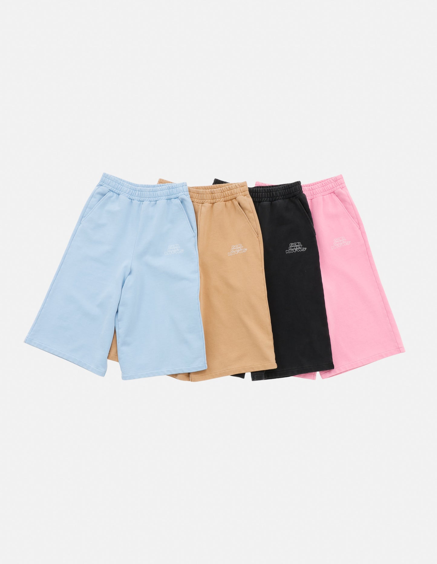 PIGMENT CROPPED WIDE  SWEAT SHORTS