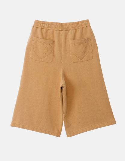 PIGMENT CROPPED WIDE  SWEAT SHORTS
