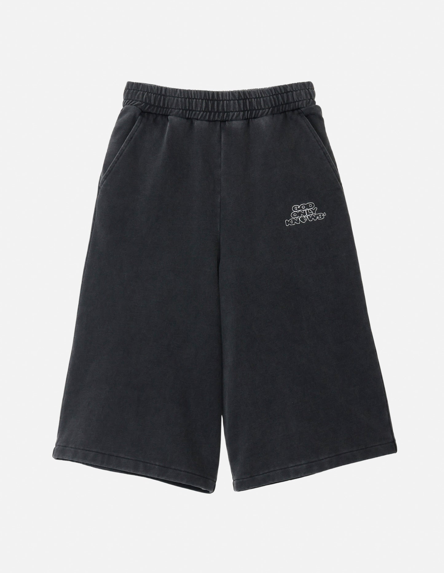 PIGMENT CROPPED WIDE  SWEAT SHORTS