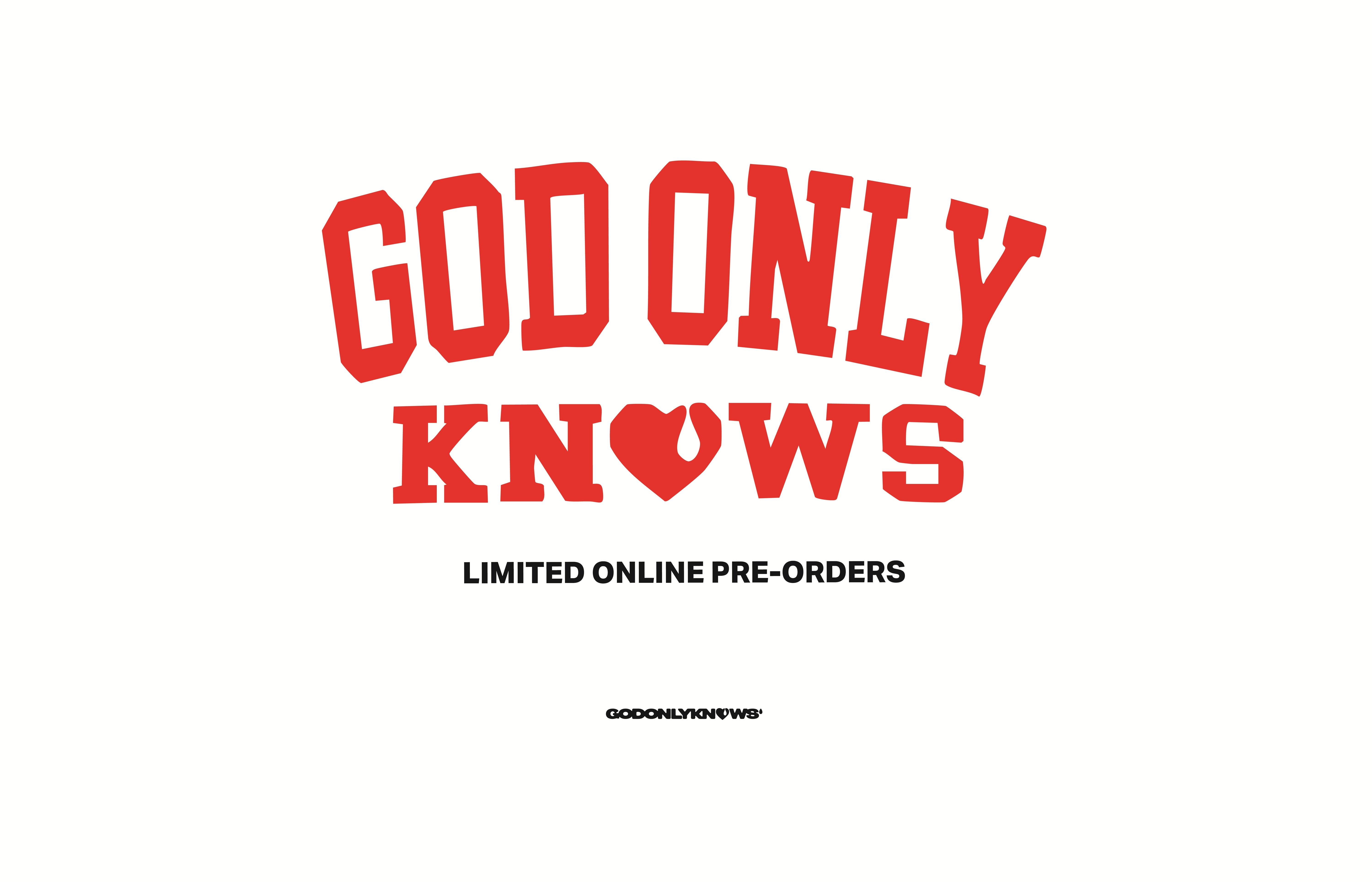 gunshi岩田剛典　GOD ONLY KNOWS LOGO GOD ONLY KNOWS ONLINE STORE
