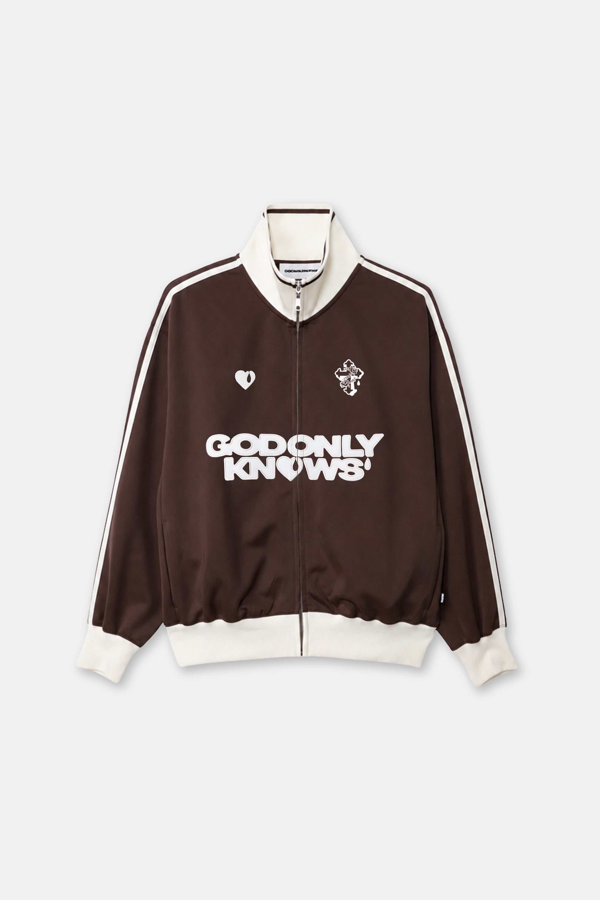 ミュージシャン GOD ONLY KNOWS VARSITY JACKET TRACK JACKET – GOD ONLY KNOWS