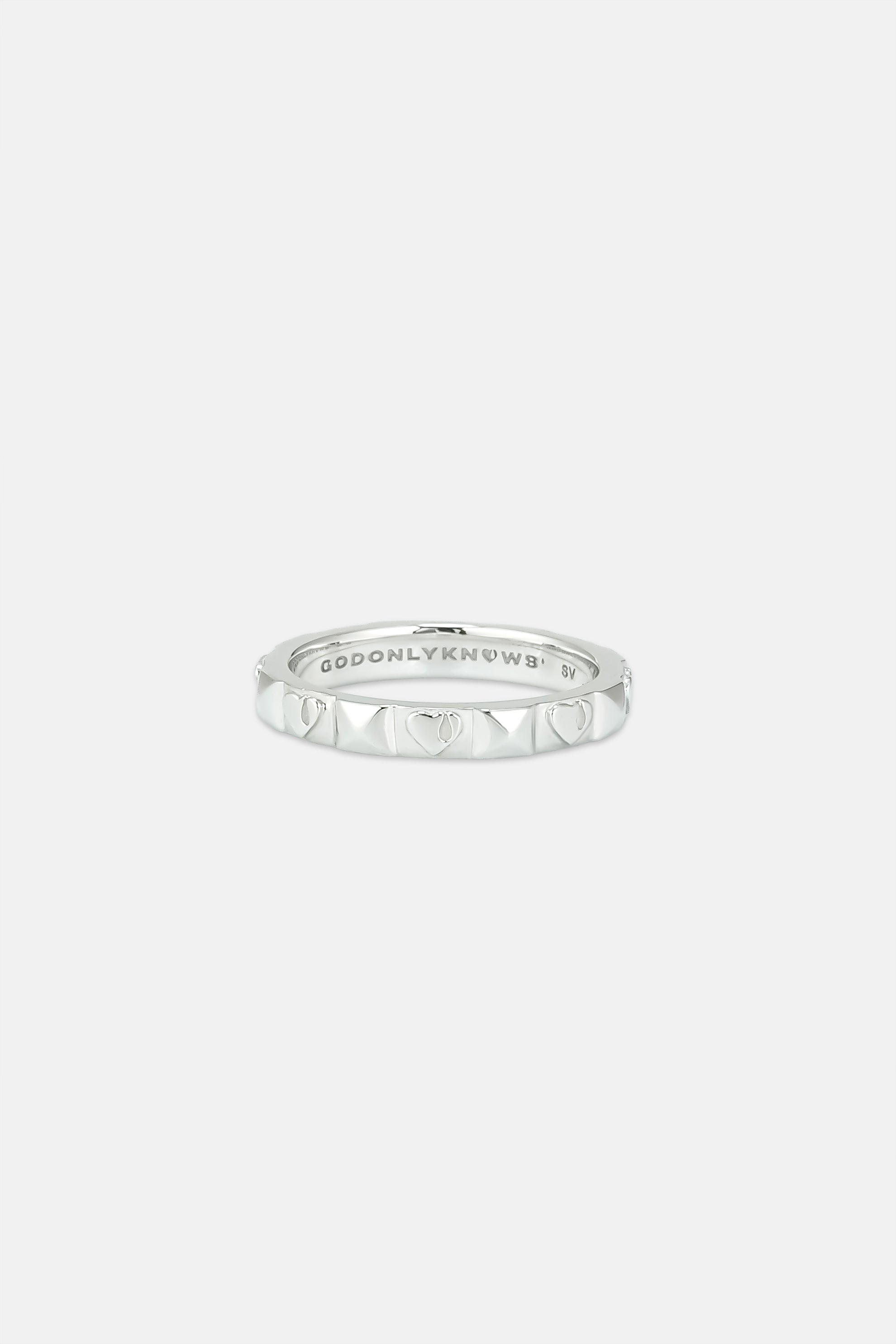 HEART STUDS RING – GOD ONLY KNOWS HEART STUDS RING – GOD ONLY KNOWS