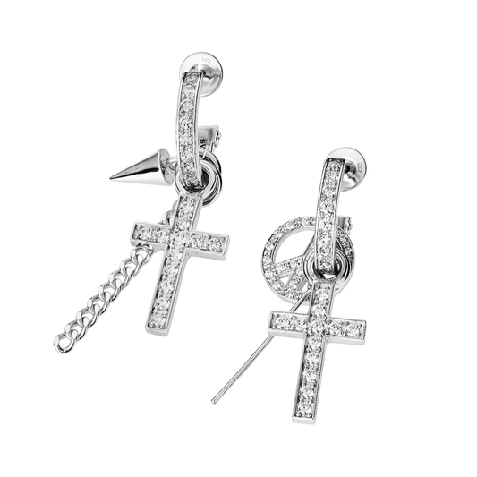 CROSS SET EARRINGS